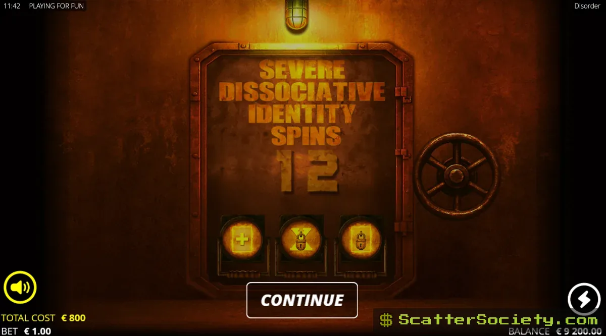 Disorder cascading grid showing an xBomb symbol detonating alongside several split Family symbols