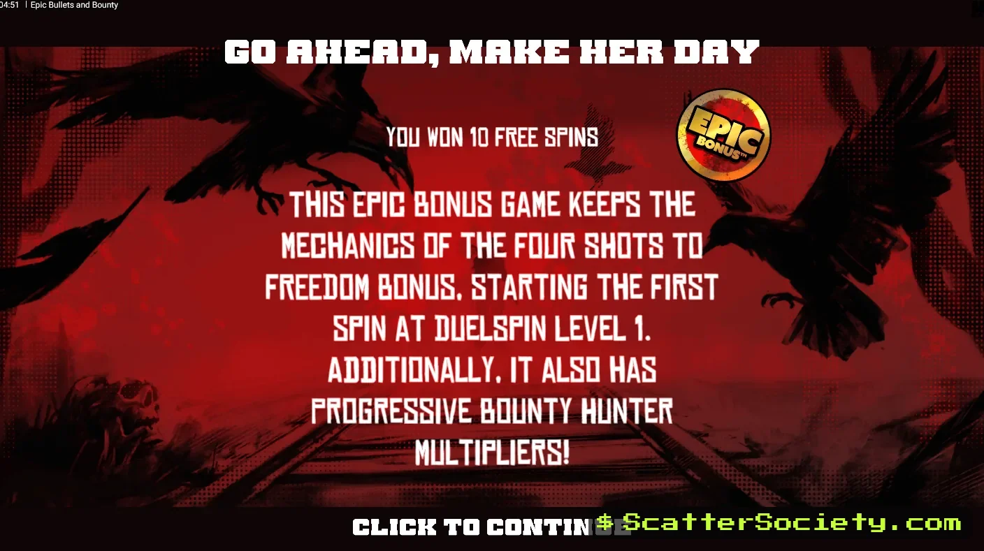 Epic Bullets and Bounty grid showing multiple DuelReels with multipliers combining across the taller grid