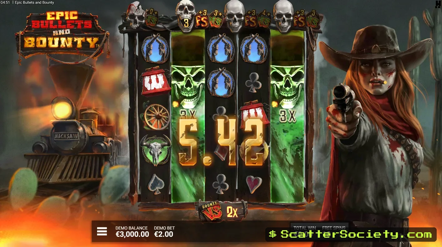 Epic Bullets and Bounty Hidden Epic bonus screen showing an advanced duel level combining both multiplier systems