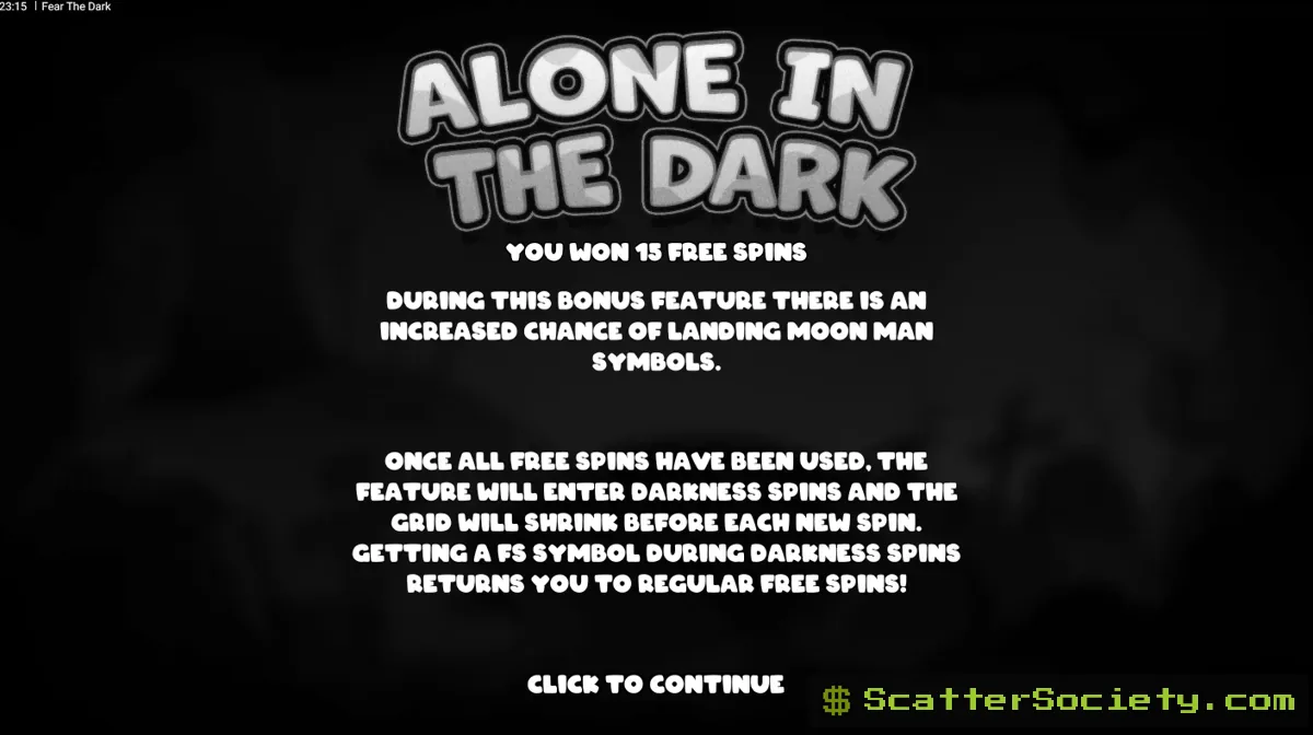 Fear the Dark grid showing multiple Full Moon multipliers boosting a large connected cluster of matching monster symbols