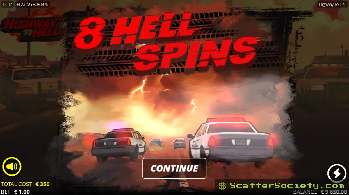 Highway to Hell grid showing the Avasplit Effect enlarging several skeletal character symbols after a cascade