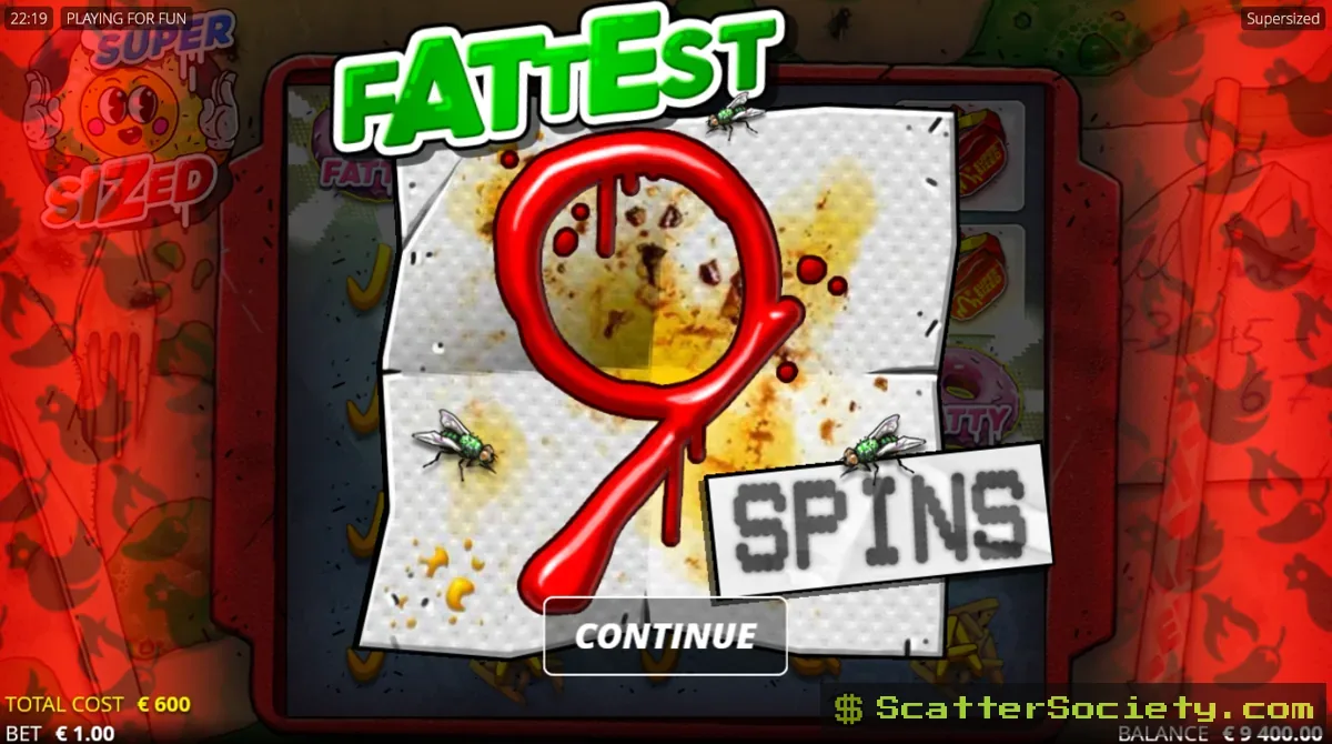 Supersized big win screen showing a total win of 630.40 with an x9 multiplier and collapsing tower graphic